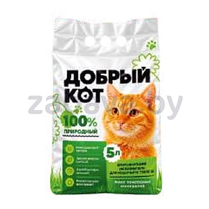 Впитывающий наполнитель «Добрый кот», 2,5 кг
