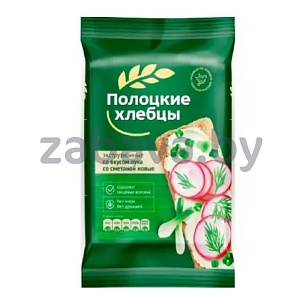 Хлебцы «Полоцкие» с луком и сметаной, 80 г