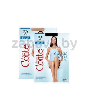 Женские колготки Conte Solo, 70 den, Bronz/Nero, размеры 2–4